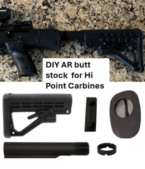 DIY AR Buttstock Adapter (full kit) for Hi Point Carbines - FREE USPS Priority Shipping