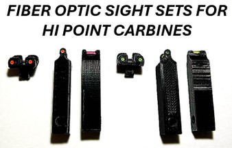 Fiber Optic front and rear Sights for Hi Point Carbines