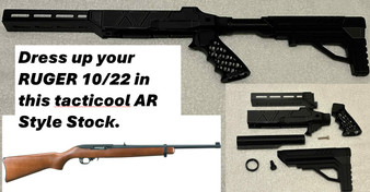 Ruger 10/22 AR style stock with MLOK with buttstock included