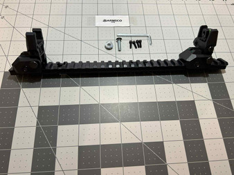 COMBO-SAVE $20 - 11.5 inch Aluminum top picatinny rail for all Hi Point Carbines with Fiber optic flip-ups COMBO-SAVE $20 - 11.5 inch Aluminum top picatinny rail for all Hi Point Carbines with Fiber optic flip-ups