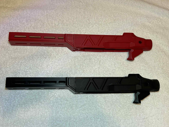 Ruger 10/22 stock with AR buffer tube threads (no buttstock included)