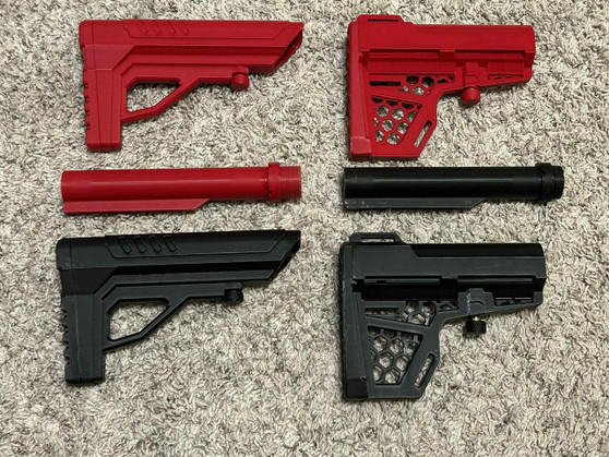 Ruger 10/22 AR style Buttstock with buffer tube and castle nut