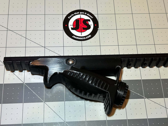 Angled Picatinny Fore Grip with 2 storage bays