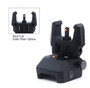 Picatinny Flip-up Sights, Fiber Optics with Dual Aiming Mode