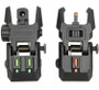 Picatinny Flip-up Sights, Fiber Optics with Dual Aiming Mode