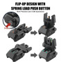 Picatinny Flip-up Sights, Fiber Optics with Dual Aiming Mode