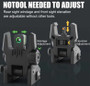 Picatinny Flip-up Sights, Fiber Optics with Dual Aiming Mode