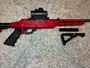 Ruger 10/22 Red and Black AR Stock - Full Kit