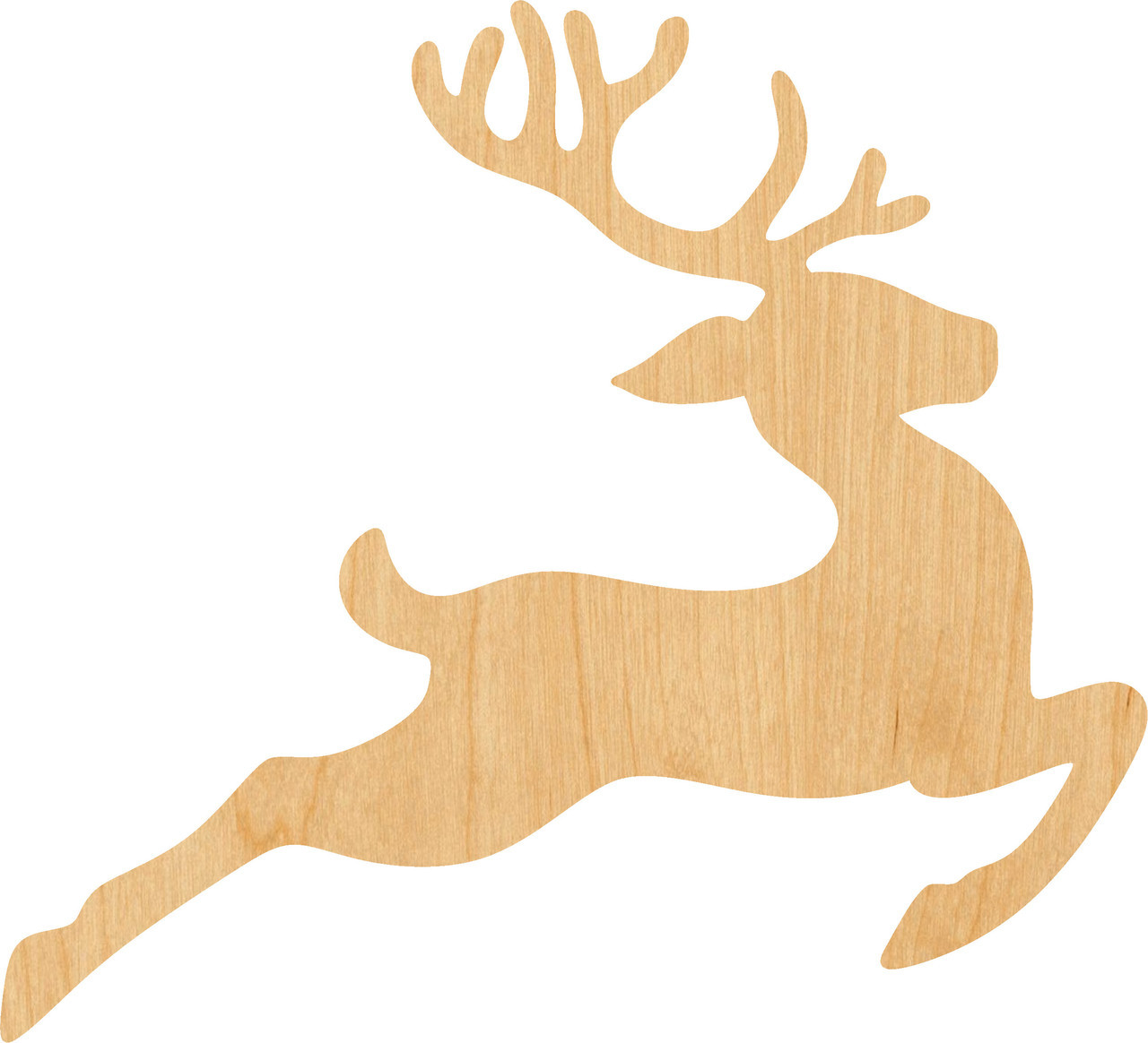 Flying Reindeer #0533 - Laser Wood Shapes