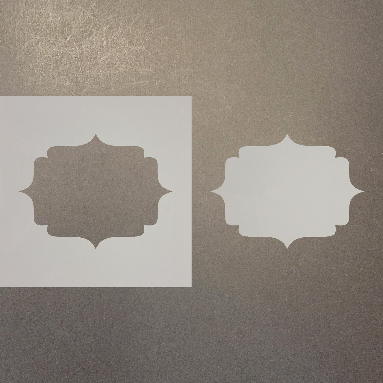 Bracket Frame Reusable Mylar Stencils - Laser Wood Shapes