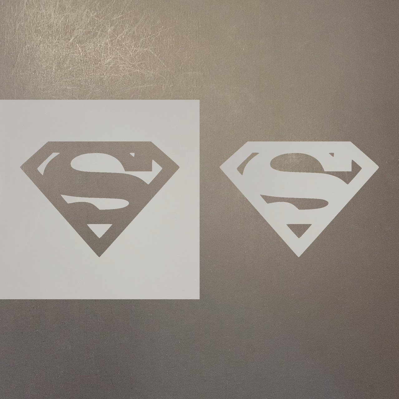 superman symbol stencil