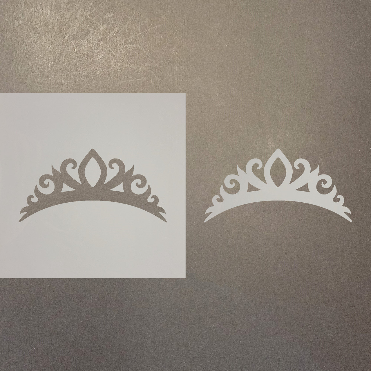 Tiara Reusable Mylar Stencils - Laser Wood Shapes