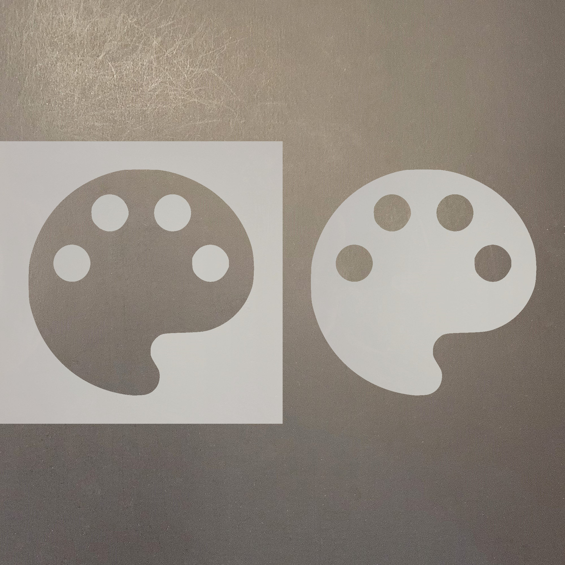 Paint Palette 1 Reusable Mylar Stencils Laser Wood Shapes