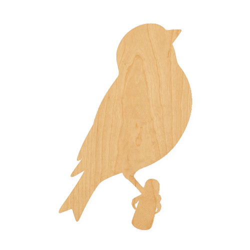 Goldfinch Wood Cutout for Crafts, Unfinished Baltic Birch Craft Shape