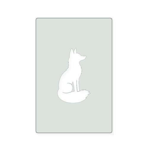 Fox 4 Reusable Mylar Stencil, 10 mil Plastic Paint Stencil for Crafts and Decor