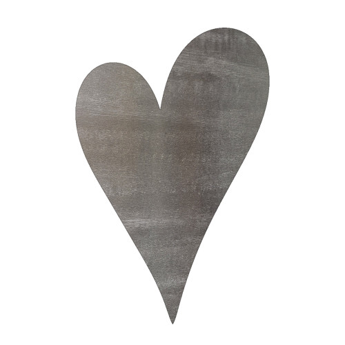 Heart 4 Steel Cutout Shape, Raw Metal Wall Art and Craft Supply
