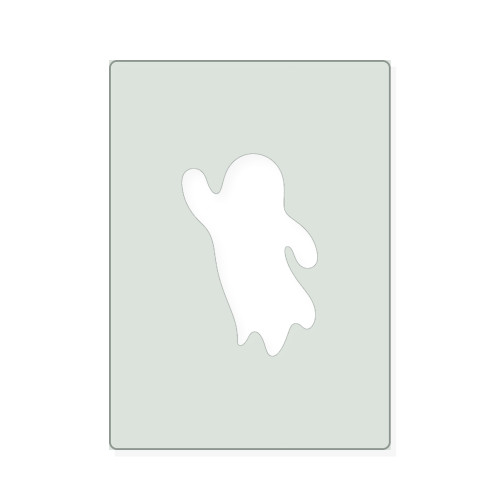 Ghost 6 Reusable Mylar Stencil, 10 mil Plastic Paint Stencil for Crafts and Decor