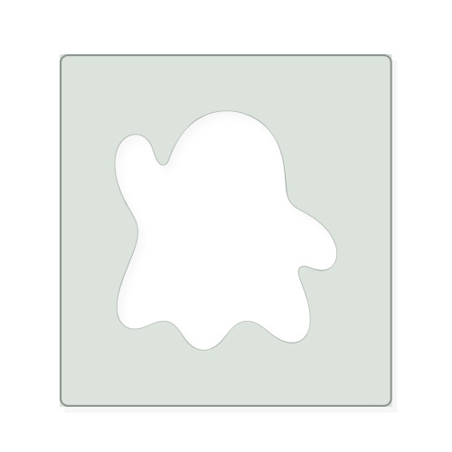 Ghost Waving Reusable Mylar Stencil, 10 mil Plastic Paint Stencil for Crafts and Decor