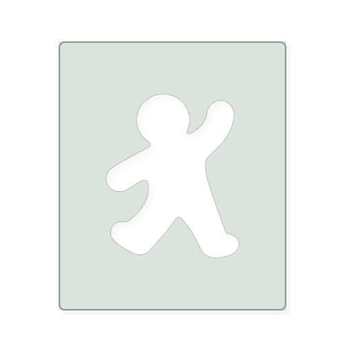 Gingerbread Cookie Reusable Mylar Stencil, 10 mil Plastic Paint Stencil for Crafts and Decor