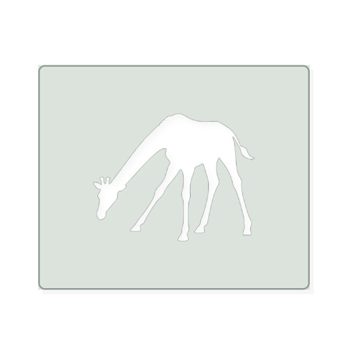 Giraffe 4 Reusable Mylar Stencil, 10 mil Plastic Paint Stencil for Crafts and Decor