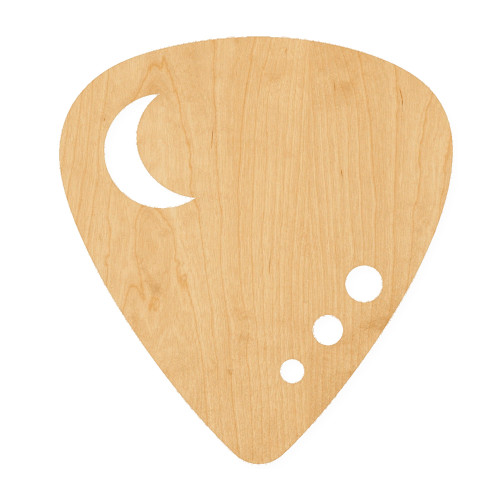 Guitar Pick Wood Cutout for Crafts, Unfinished Baltic Birch Craft Shape