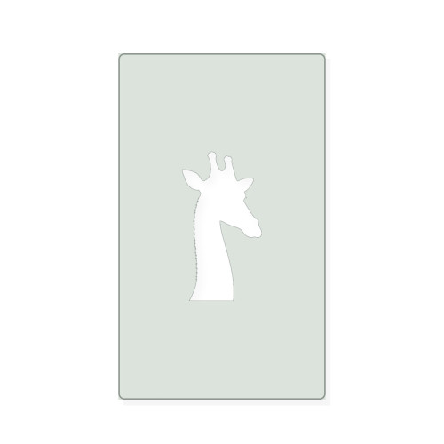 Giraffe Head Reusable Mylar Stencil, 10 mil Plastic Paint Stencil for Crafts and Decor