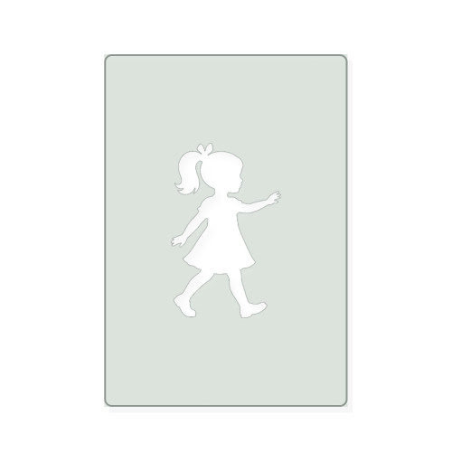 Girl Reusable Mylar Stencil, 10 mil Plastic Paint Stencil for Crafts and Decor