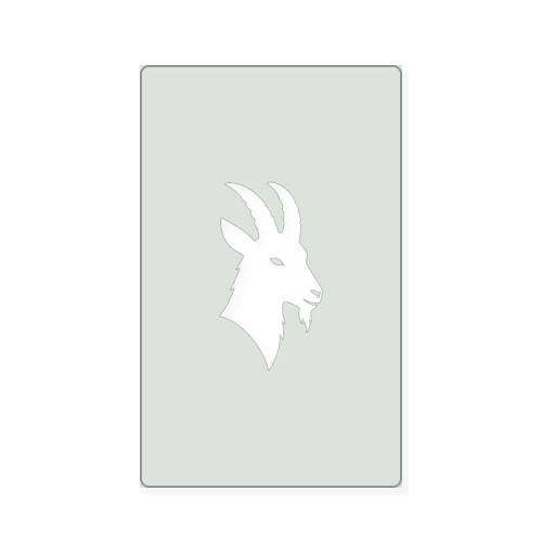 Goat Head Reusable Mylar Stencil, 10 mil Plastic Paint Stencil for Crafts and Decor