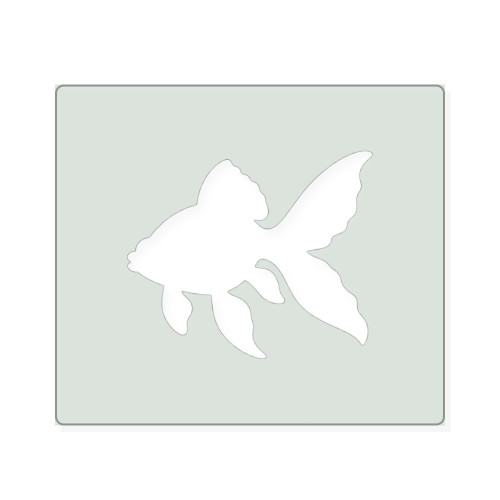 Goldfish Reusable Mylar Stencil, 10 mil Plastic Paint Stencil for Crafts and Decor