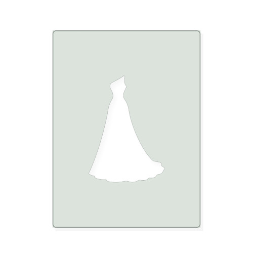 Gown Reusable Mylar Stencil, 10 mil Plastic Paint Stencil for Crafts and Decor