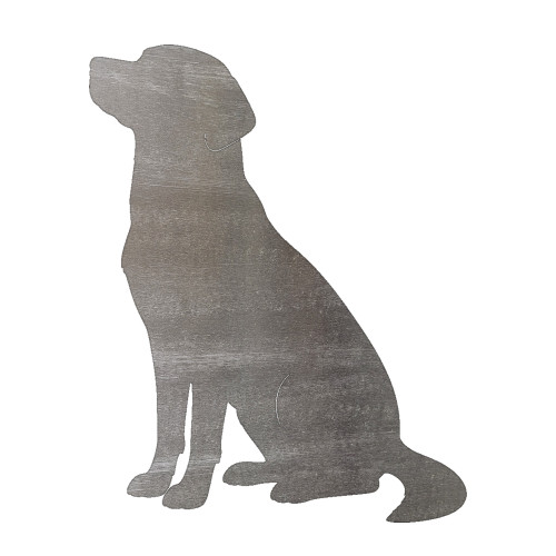 Labrador 1 Steel Cutout Shape, Raw Metal Wall Art and Craft Supply