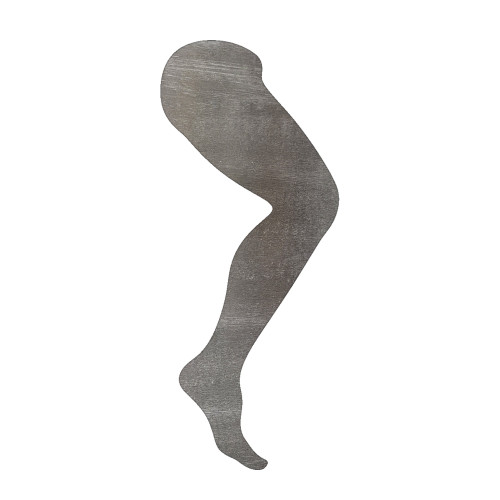 Leg Steel Cutout Shape, Raw Metal Wall Art and Craft Supply