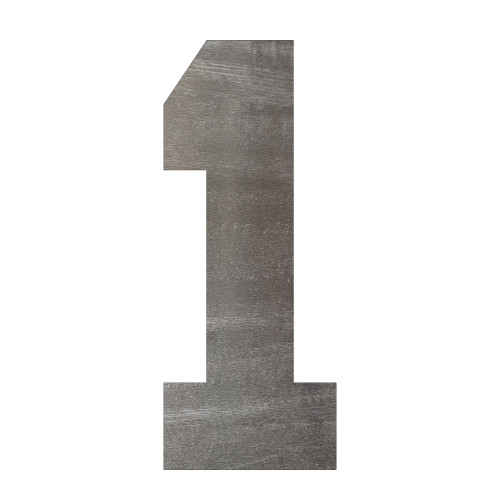 Number 4 Steel Cutout Shape, Raw Metal Wall Art and Craft Supply