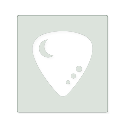 Guitar Pick Reusable Mylar Stencil, 10 mil Plastic Paint Stencil for Crafts and Decor