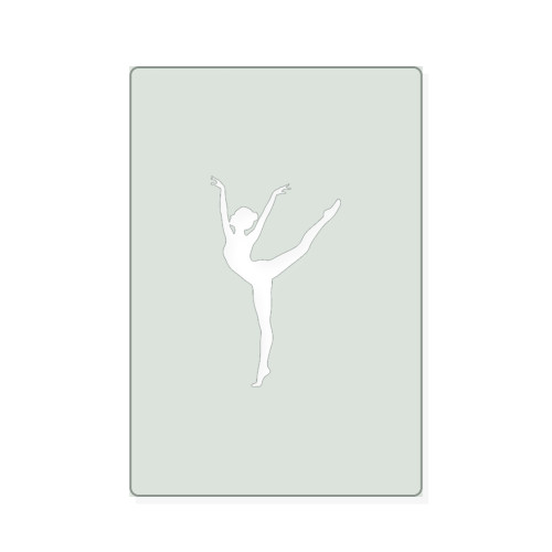 Gymnast Reusable Mylar Stencil, 10 mil Plastic Paint Stencil for Crafts and Decor