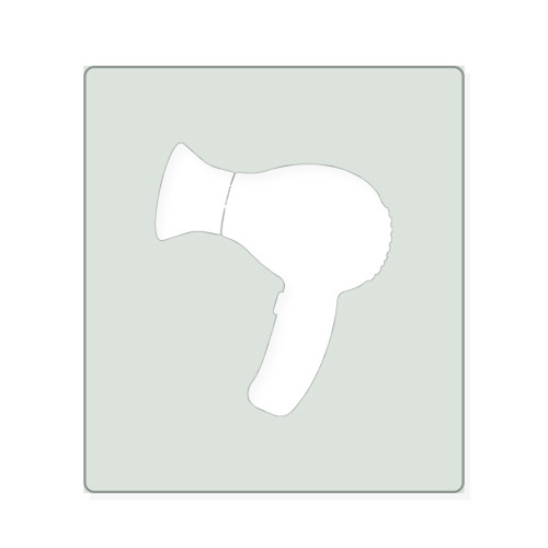 Hair Dryer Reusable Mylar Stencil, 10 mil Plastic Paint Stencil for Crafts and Decor