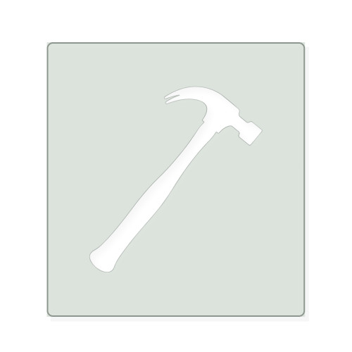 Hammer 1 Reusable Mylar Stencil, 10 mil Plastic Paint Stencil for Crafts and Decor