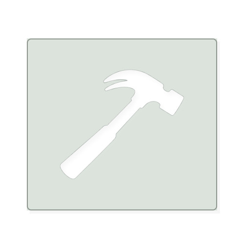 Hammer 2 Reusable Mylar Stencil, 10 mil Plastic Paint Stencil for Crafts and Decor