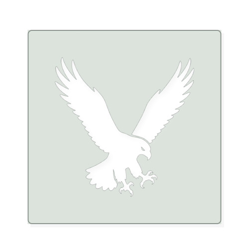 Hawk 2 Reusable Mylar Stencil, 10 mil Plastic Paint Stencil for Crafts and Decor