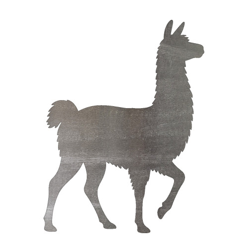 Llama 3 Steel Cutout Shape, Raw Metal Wall Art and Craft Supply