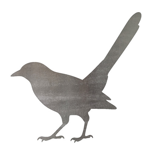 Magpie Steel Cutout Shape, Raw Metal Wall Art and Craft Supply
