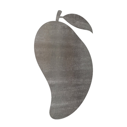 Mango 2 Steel Cutout Shape, Raw Metal Wall Art and Craft Supply