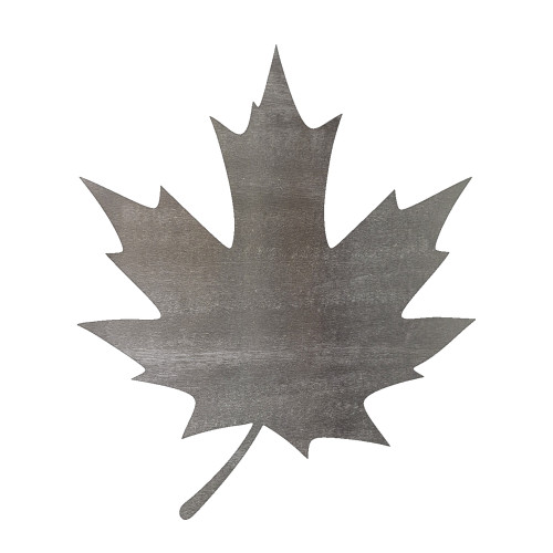 Maple Leaf 2 Steel Cutout Shape, Raw Metal Wall Art and Craft Supply