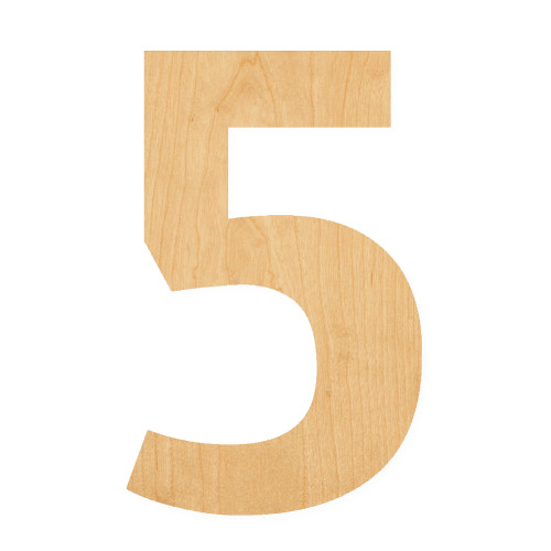 Number 11 Wood Cutout for Crafts, Unfinished Baltic Birch Craft Shape