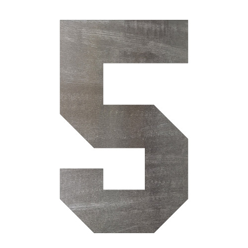 Number 12 Steel Cutout Shape, Raw Metal Wall Art and Craft Supply