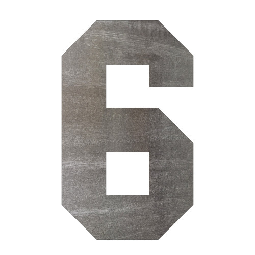 Number 14 Steel Cutout Shape, Raw Metal Wall Art and Craft Supply