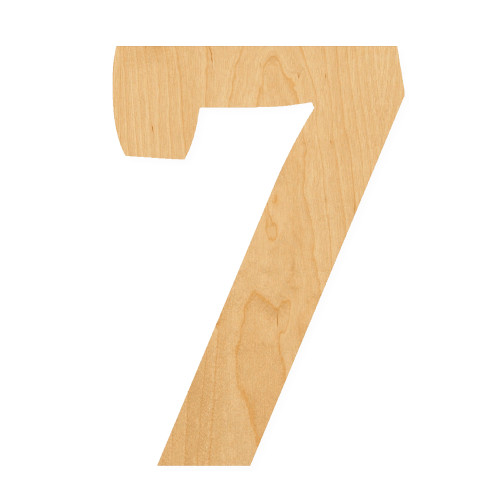 Number 15 Wood Cutout for Crafts, Unfinished Baltic Birch Craft Shape