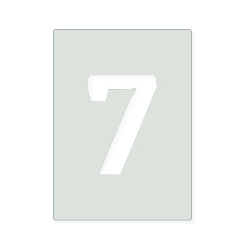 Number 15 Reusable Mylar Stencil, 10 mil Plastic Paint Stencil for Crafts and Decor