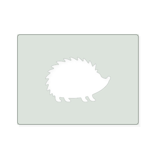 Hedgehog 1 Reusable Mylar Stencil, 10 mil Plastic Paint Stencil for Crafts and Decor