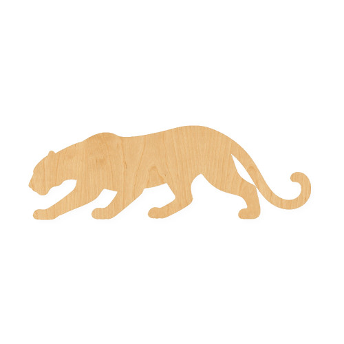 Leopard Wood Cutout for Crafts, Unfinished Baltic Birch Craft Shape